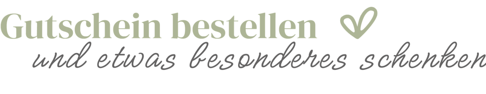 Gutschein bestellen – und etwas besonderes schenken